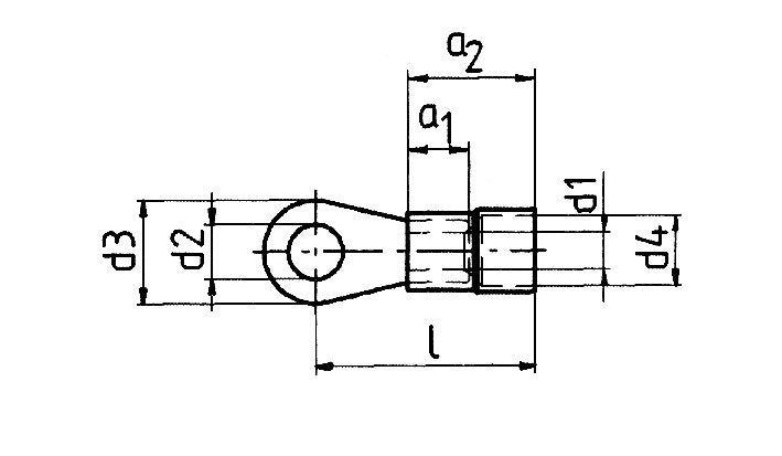 Klau Cableschuh 6203 0,5-1,0qmm M3