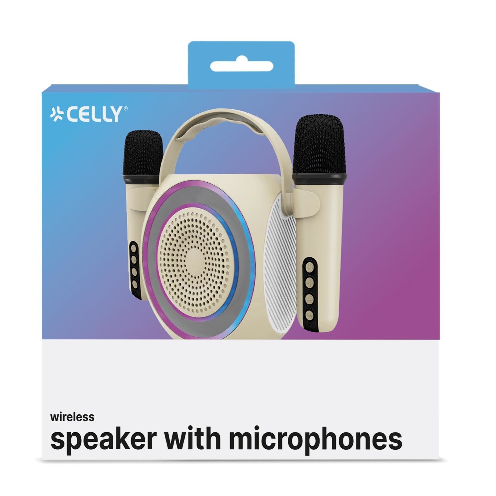 Altavoz + 2mic Inalambricos Rgb