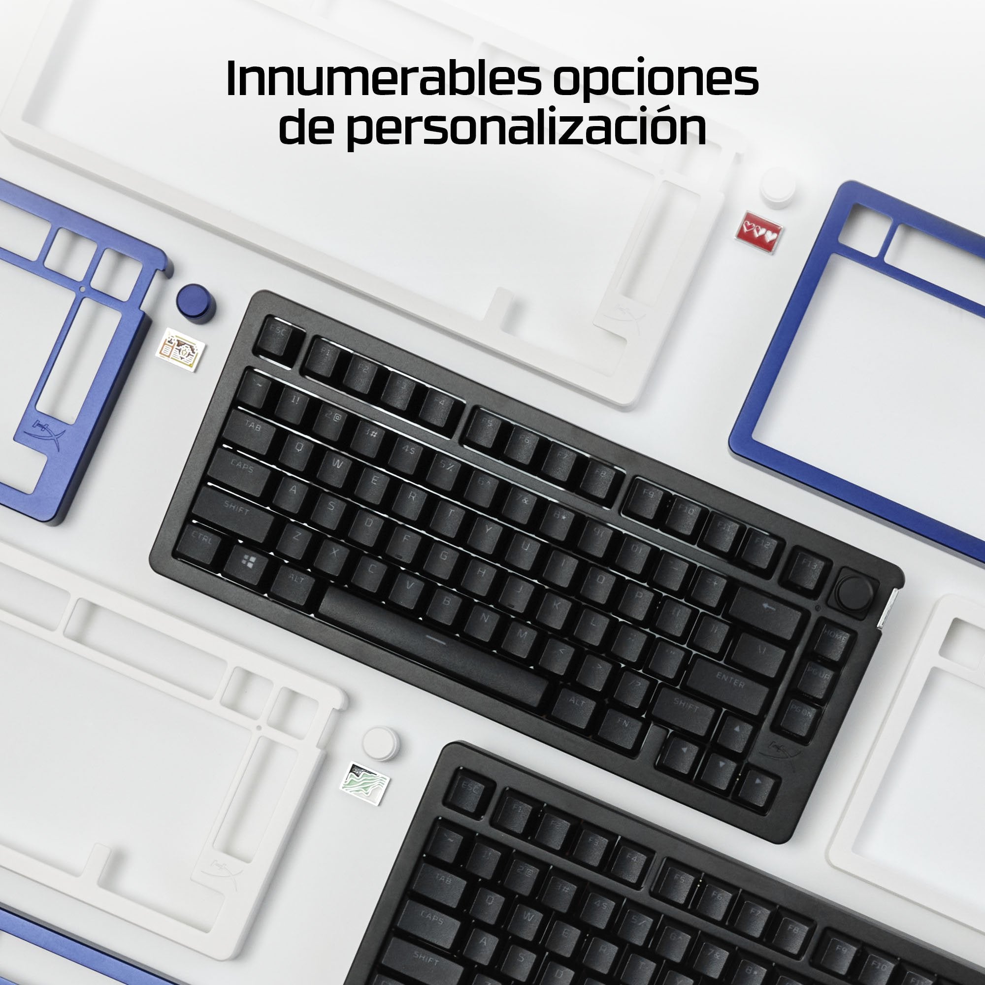 EAN 0197498745510 - HyperX Alloy Rise 75 Wireless Keyboard teclado Juego RF Wireless + Bluetooth Negro imagen 10