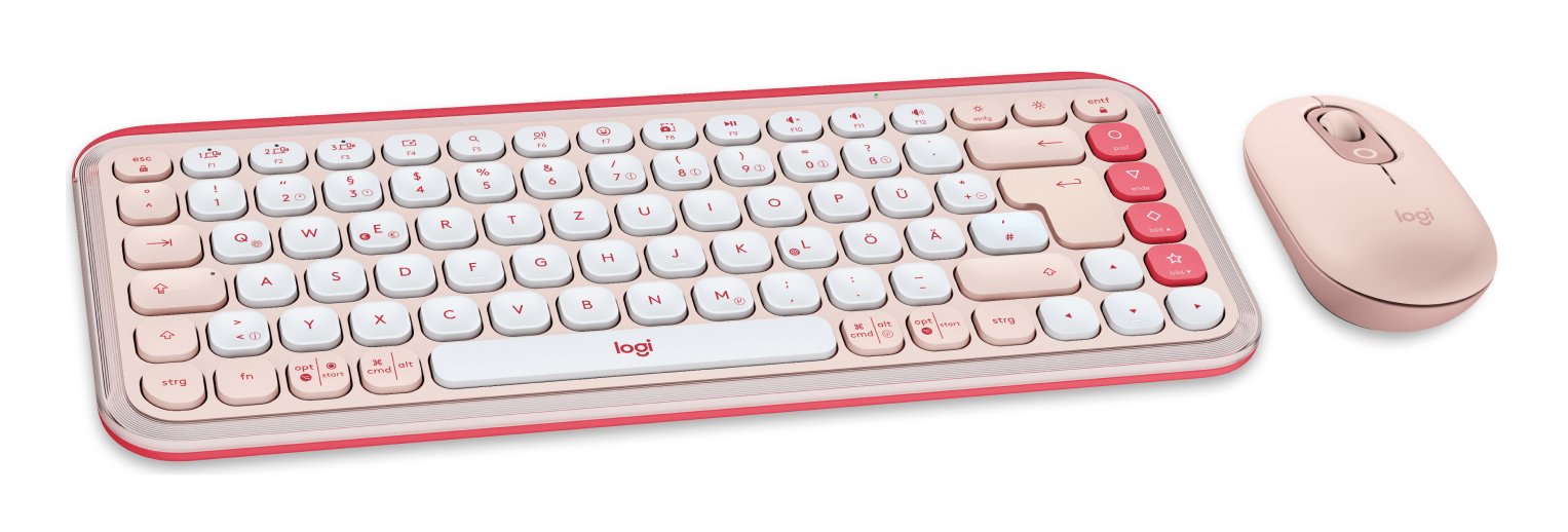EAN 5099206127623 - Logitech 920-013108 teclado Ratón incluido Universal Bluetooth QWERTZ Alemán Rosa imagen 2