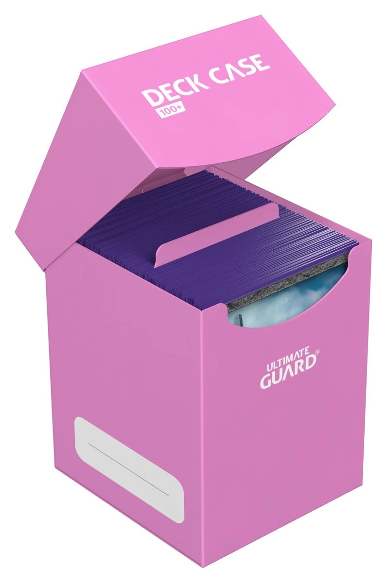 Caja De Cartas Ultimate Guard Deck Case 100+ Tamaño Estándar Fucsia