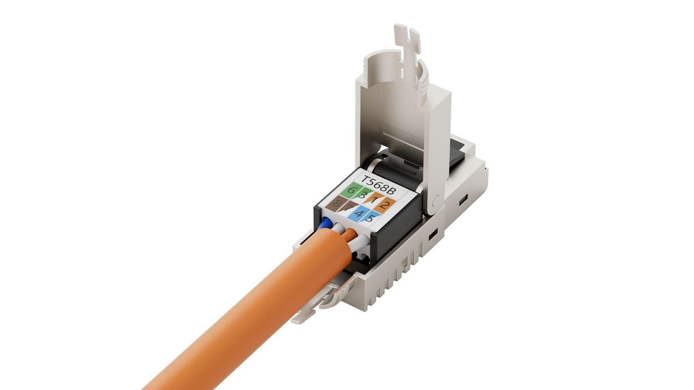 Rj45 Ftp Plug Cat6a For  Awg22-23 Solid/Stranded