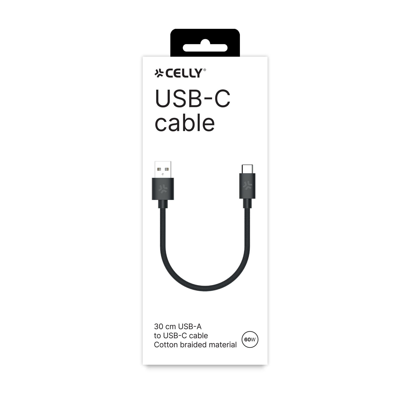 Cable Usb-A A Usb-C 30cm 60w