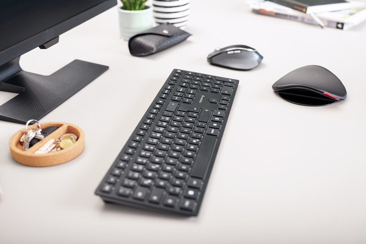 EAN 4025112097201 - CHERRY KW 9100 SLIM teclado Universal RF Wireless + Bluetooth QWERTY Nórdico Negro imagen 12
