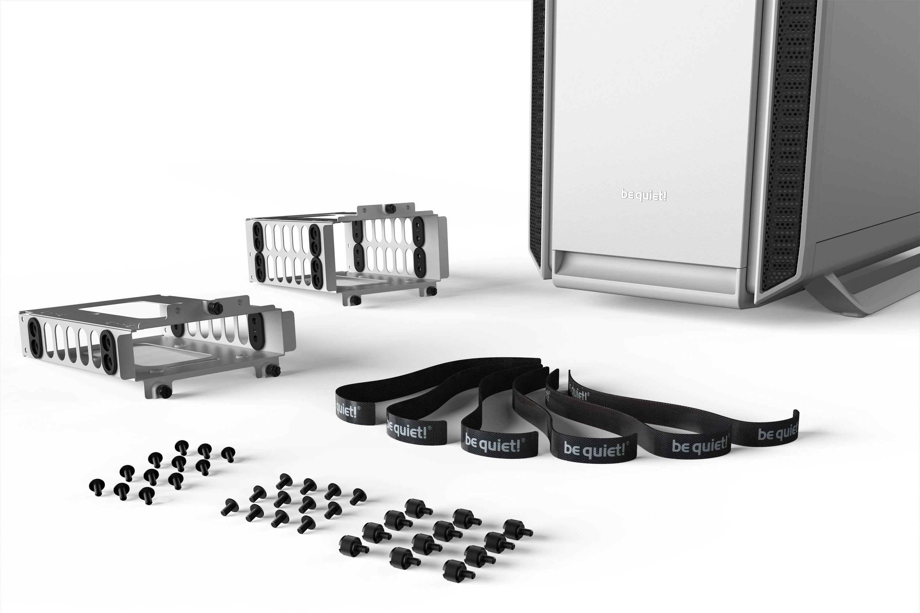 Caja Pc Be Quiet! Silent Base 802 Window  3 Ventiladores 140mm/Lateral Cristal/Insonorizada Bgw40