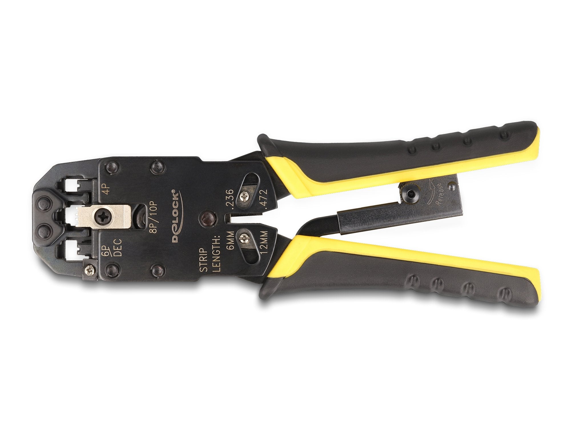 Delock 90523 Crimpadora Herramienta Para Prensar Negro, Amarillo