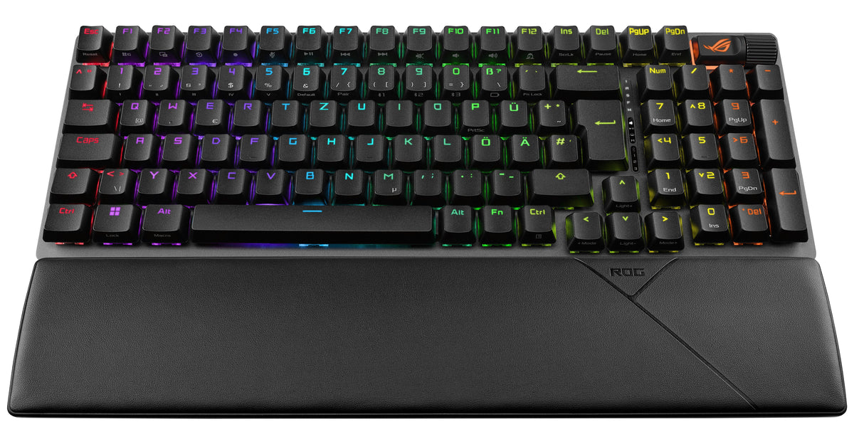 Asus Rog Strix Scope Ii 96 Wireless Teclado Juego Usb + Rf Wireless + Bluetooth Qwerty Inglés De Ee. Uu. Negro