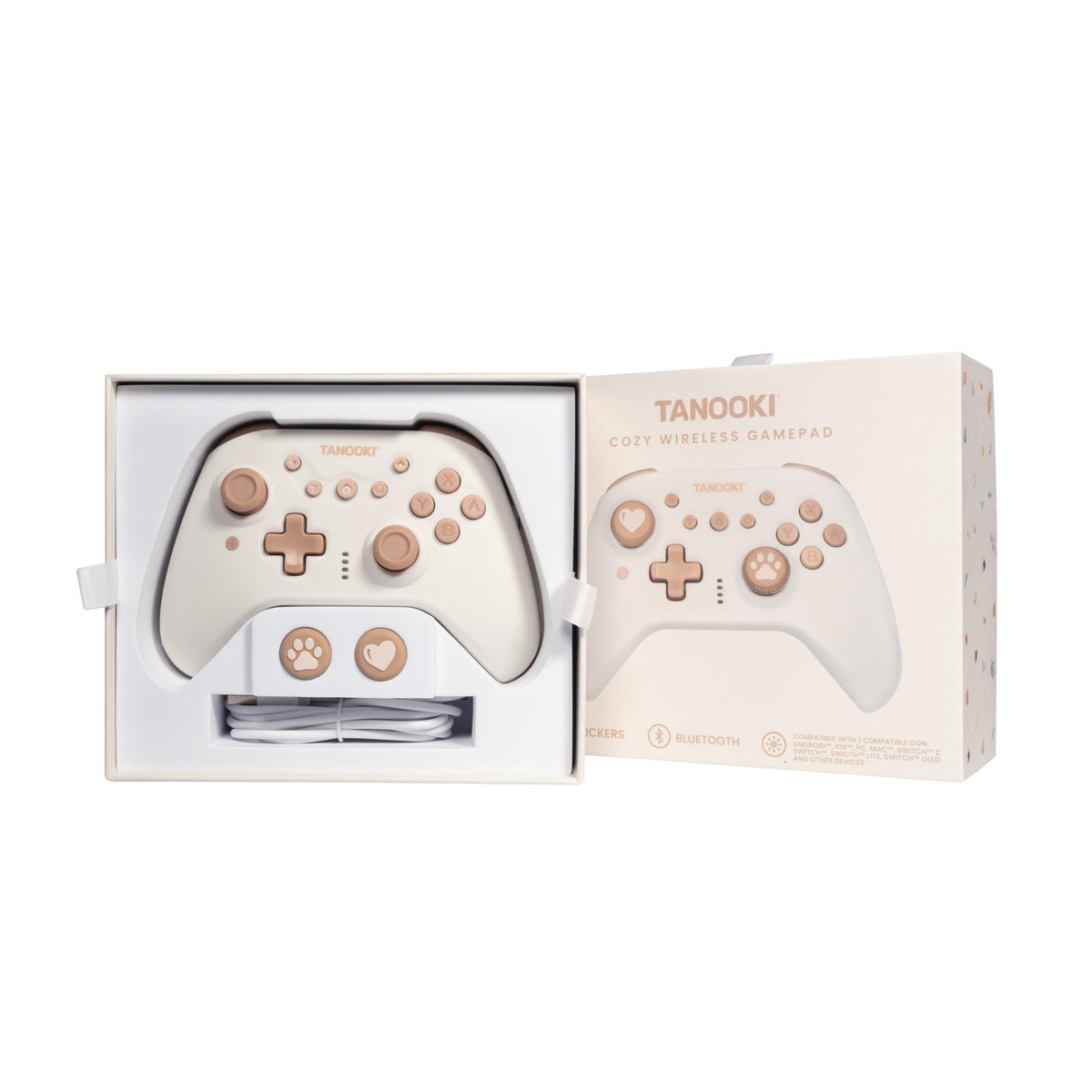 EAN 8436563095153 - TANOOKI TNK1004 mando y volante Crema de color, Color vainilla Bluetooth PC, Nintendo Switch 2, Nintendo  imagen 10