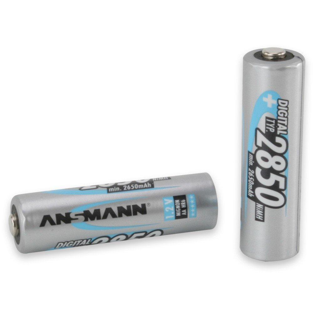 Ansmann 5035082 - Mignon Tipo Aa 2850mah Pila Altamente Capacitiva Profesional/Multiuso, Foto Digital, 2 Unidades