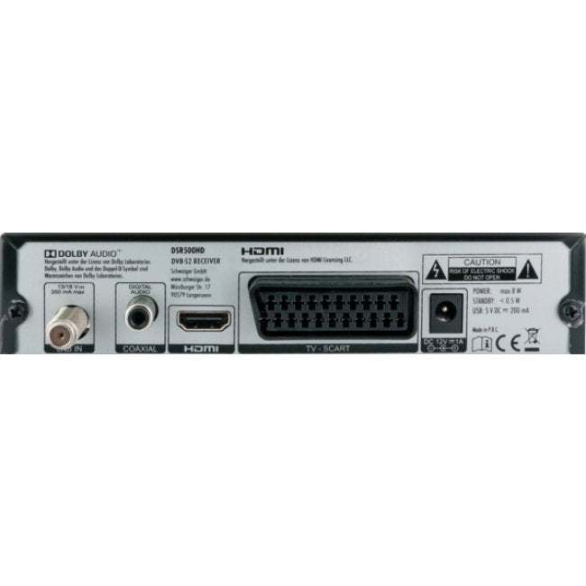 Receptor De Satélite Schwaiger Dvb-S2 Hd