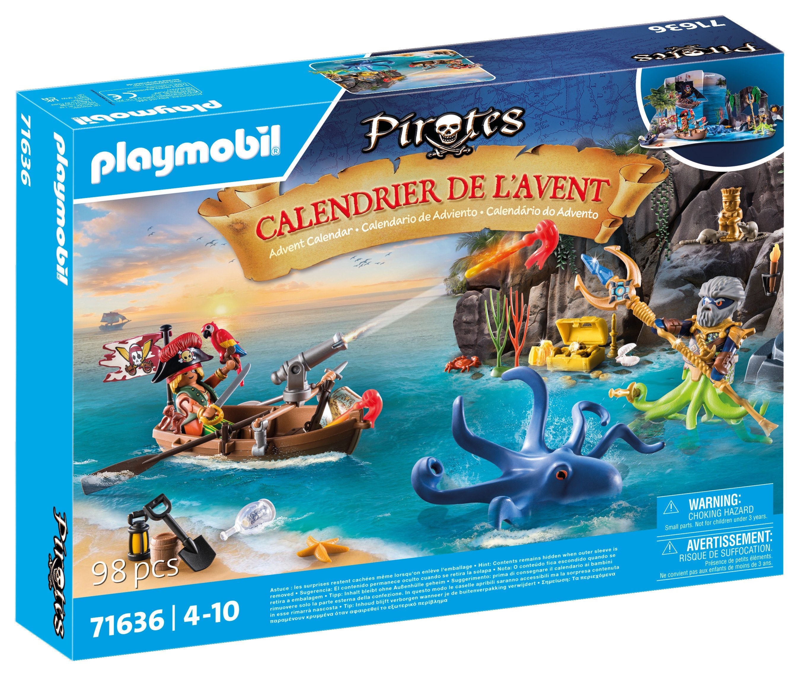 Playmobil 71636 Calendario De Adviento: Piratas, Juguetes De Construcción 71636