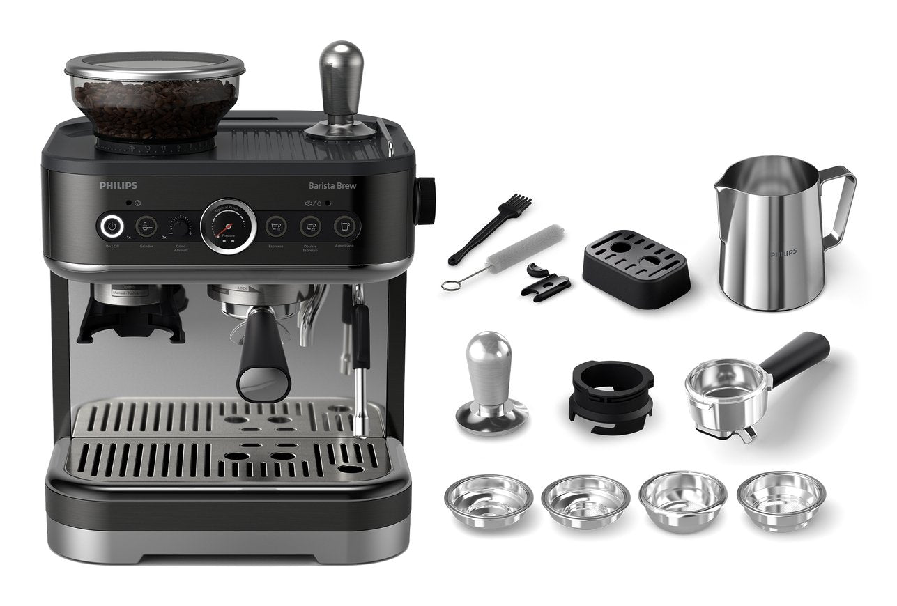 Philips Psa3218 10 Barista Brew Semi-Automatic Coffee Maker, Black