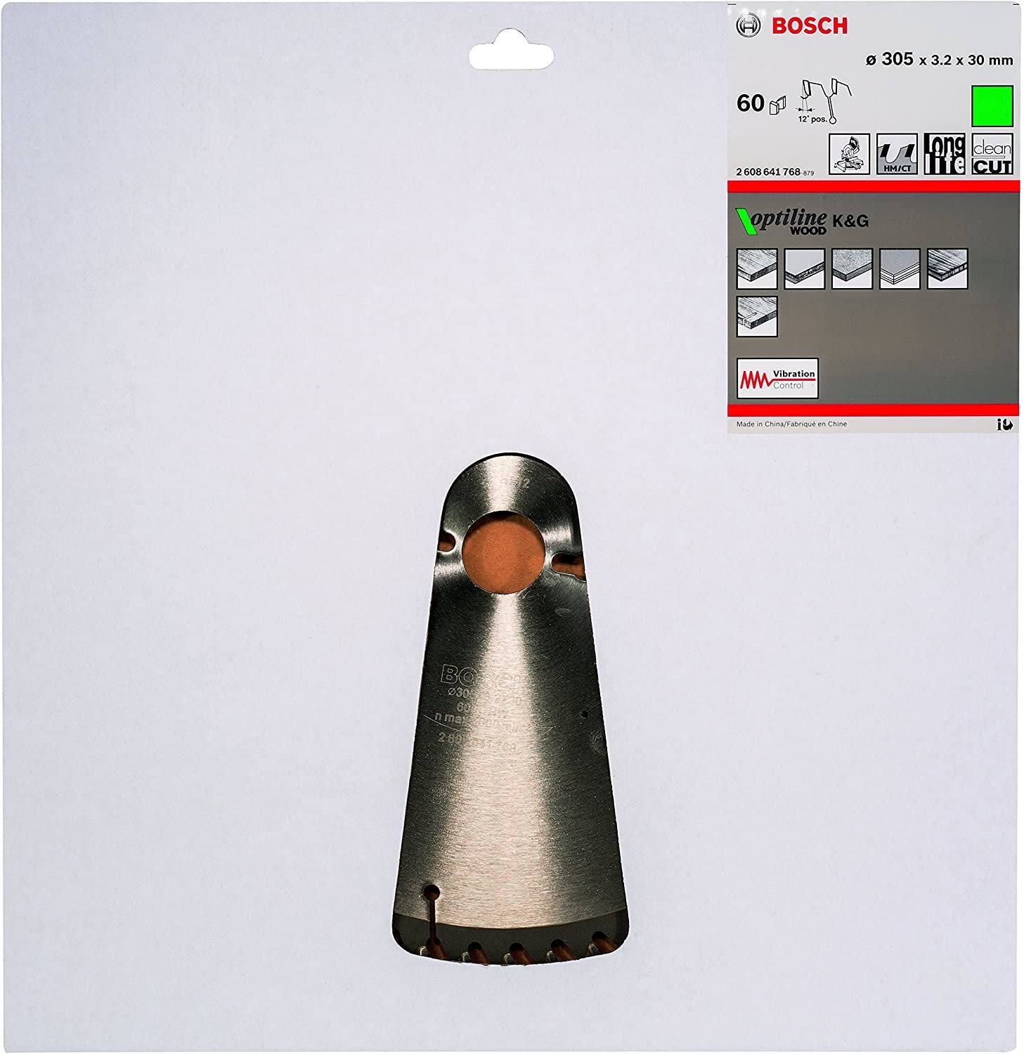 EAN 3165140455565 - Bosch ‎2608641768 hoja de sierra circular 30,5 cm 1 pieza(s) imagen 2