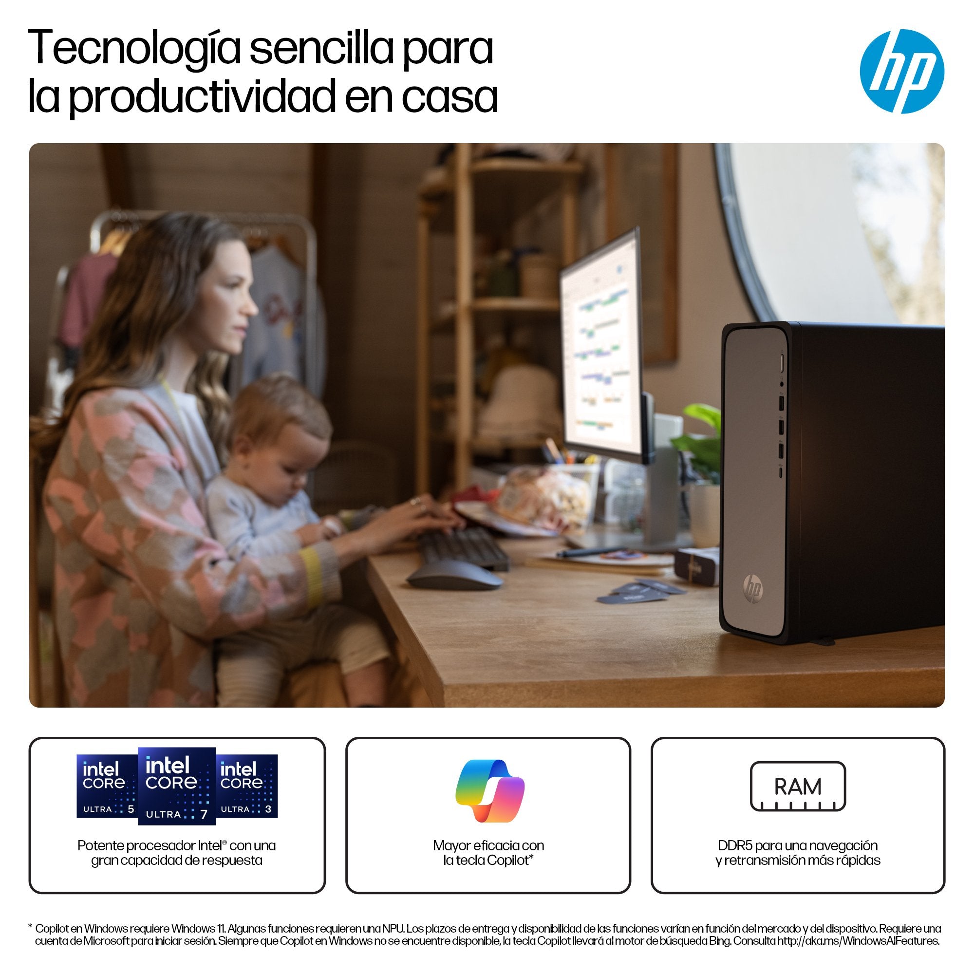 Pc Hpc Hp Ominidesk Slim S03-0009ns I5-1440 16gb 512gb W11h