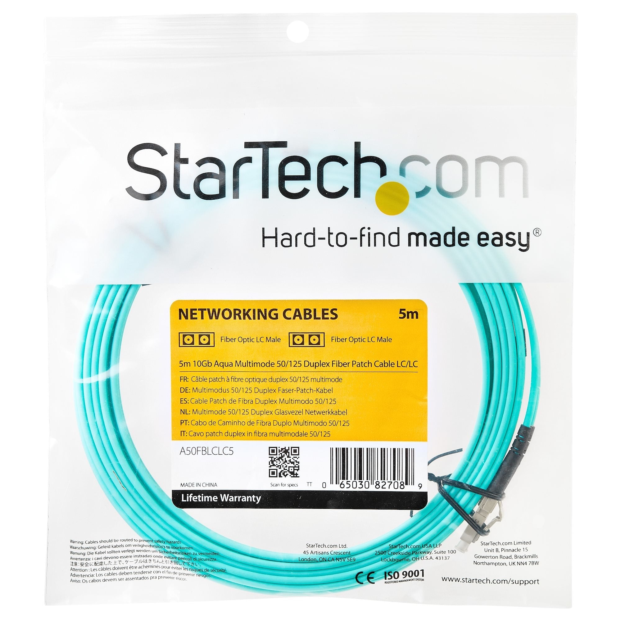 Startech Cable Fibra Optica Patch 10gb Multimodo 5