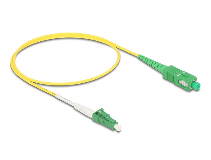 Delock Cable Lichtwellenleiter Lc-Apc Zu Sc-Apc Simplex Singlemode Os2 0,5 M
