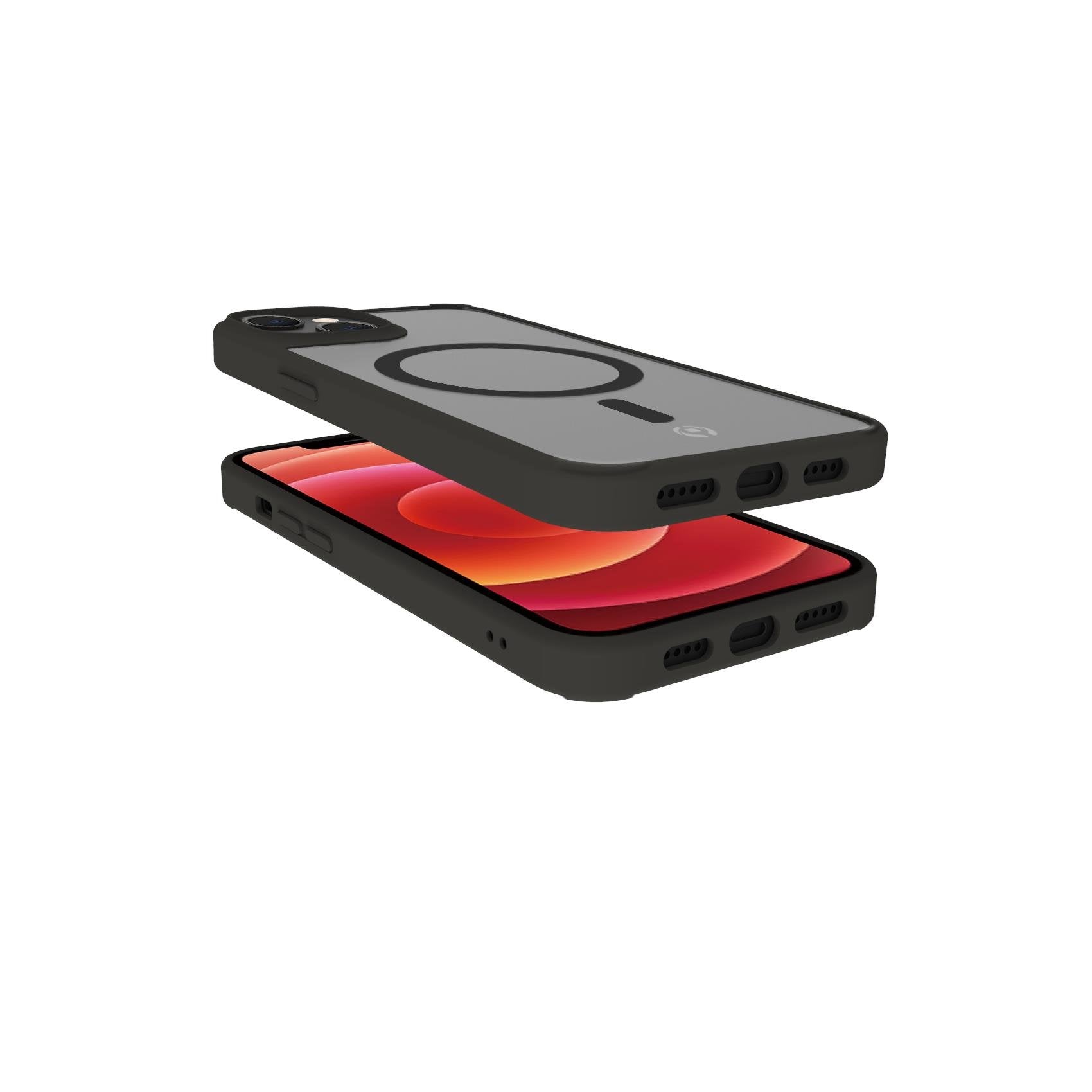Celly Magmatt Funda Para Iphone 14 Plus 17 Cm (6.7") Negro, Transparente