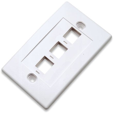 Intellinet 163309 Panel Para Toma De Superficie 3x Keystone_