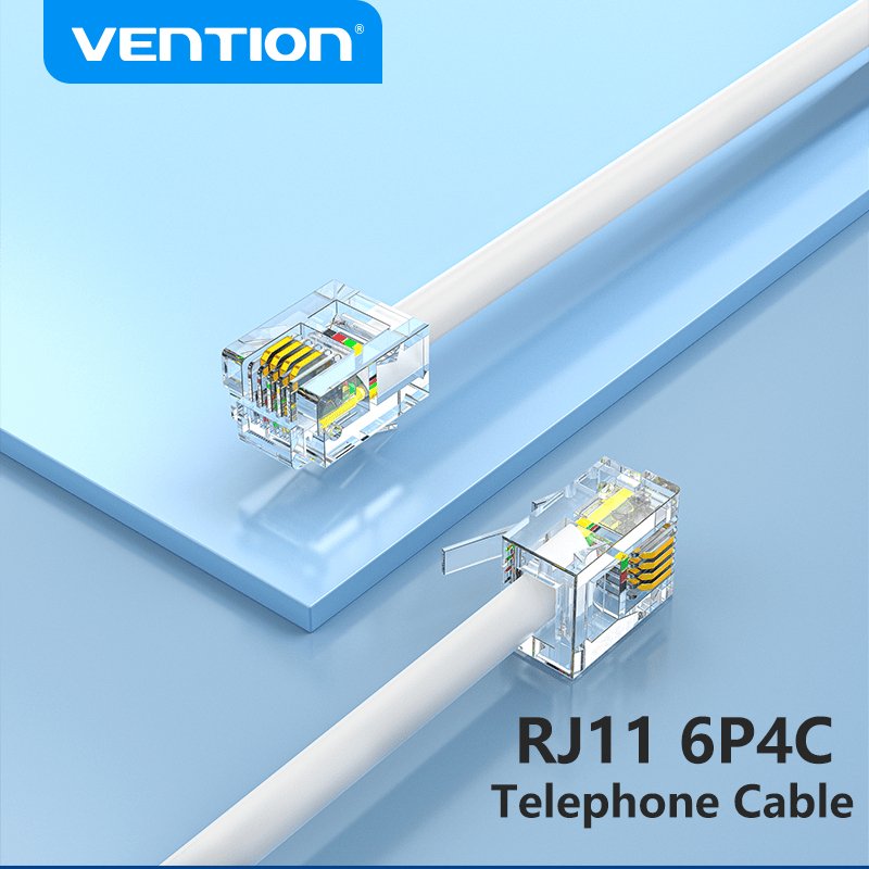 EAN 6922794763470 - Vention IQBWI cable telefónico 3 m Blanco imagen 2