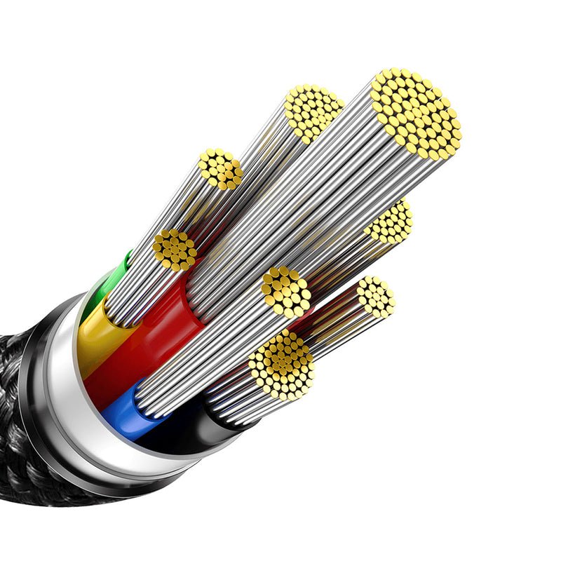 Kabel Usb-C Do Usb-C Baseus Tungsten Gold 240w 1m (Czarny)