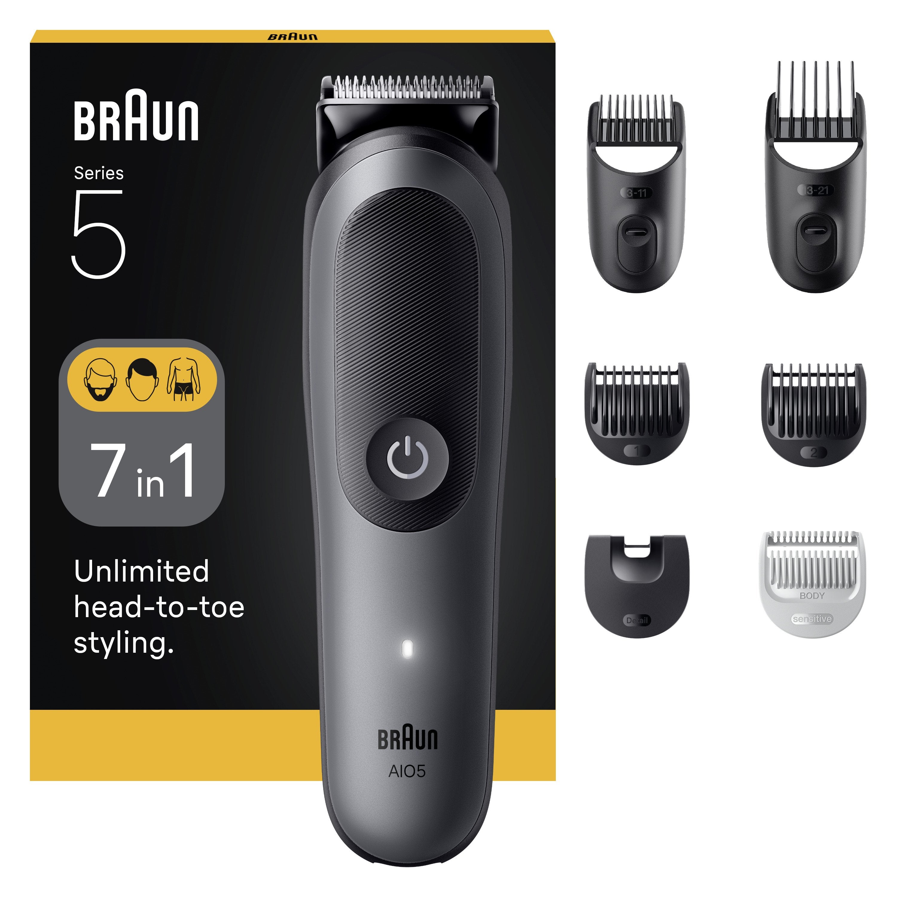 Braun Aio5520 All-In-One Trimmer, Black