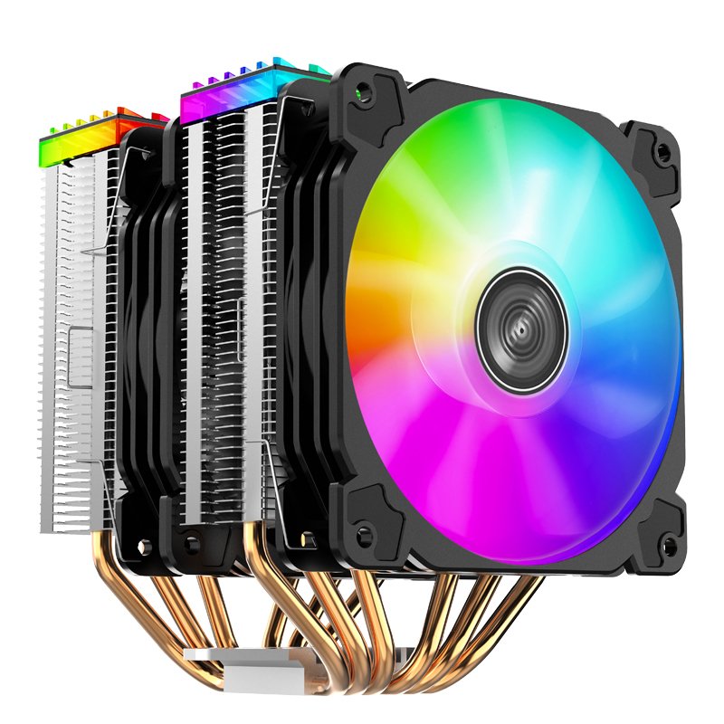 K Jonsbo Cr-2000 Gt Cpu Disipador Dual Tower, Argb - 2x 120mm, Negro