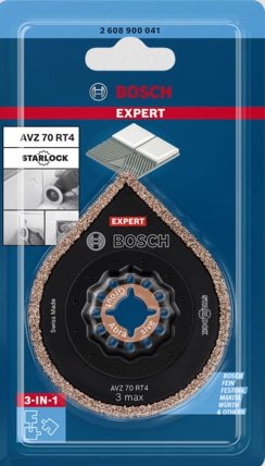 Removedor De Mortero Bosch Expert Avz 70 Rt4 Lechada + Abrasivo, Ø 70 Mm, Hoja De Sierra (Carburo-Riff, Ancho De Corte 2,5 Mm)2608900041