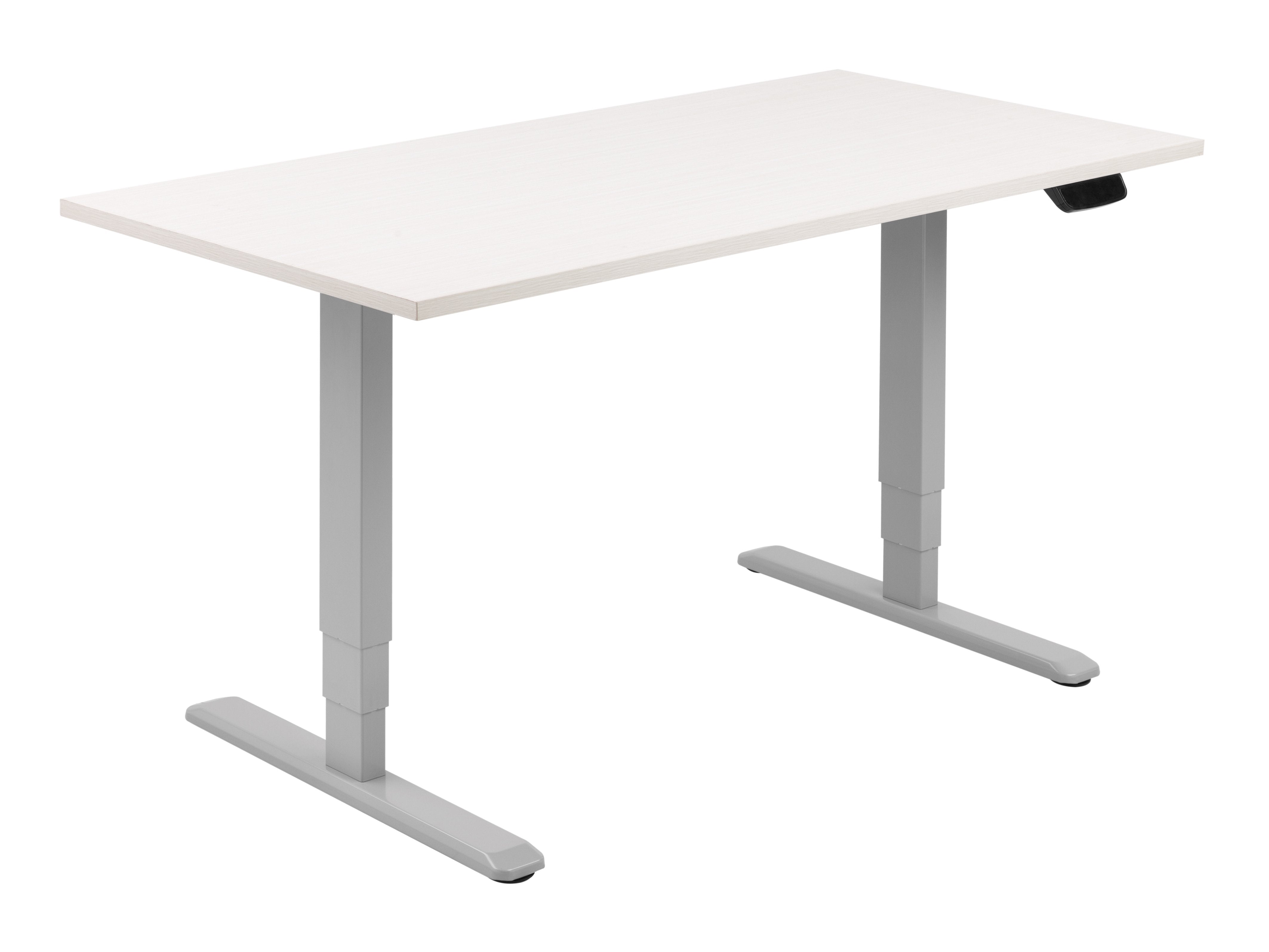 Mesa Electrica Ergonomica Altura Regulable Motor Dual  Sin Tablero Color Estructura Gris Control Tactil Altura Desde 620mm-1280mm