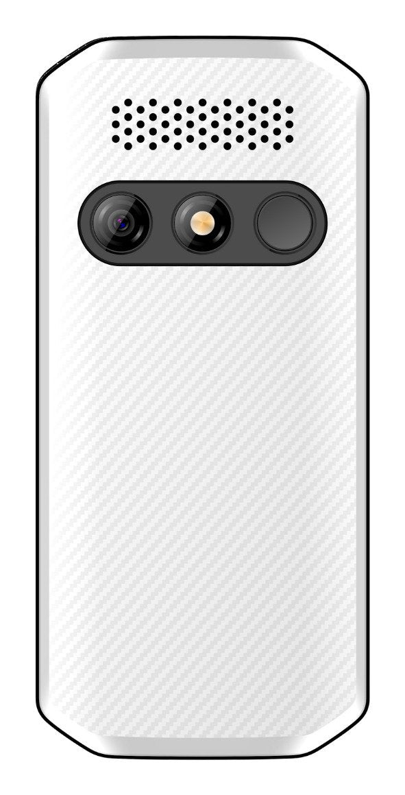 Beafon Sl280pro Lte - 4g, Plateado Line, Móvil Con Teclas Grandes, Negro-Blanco