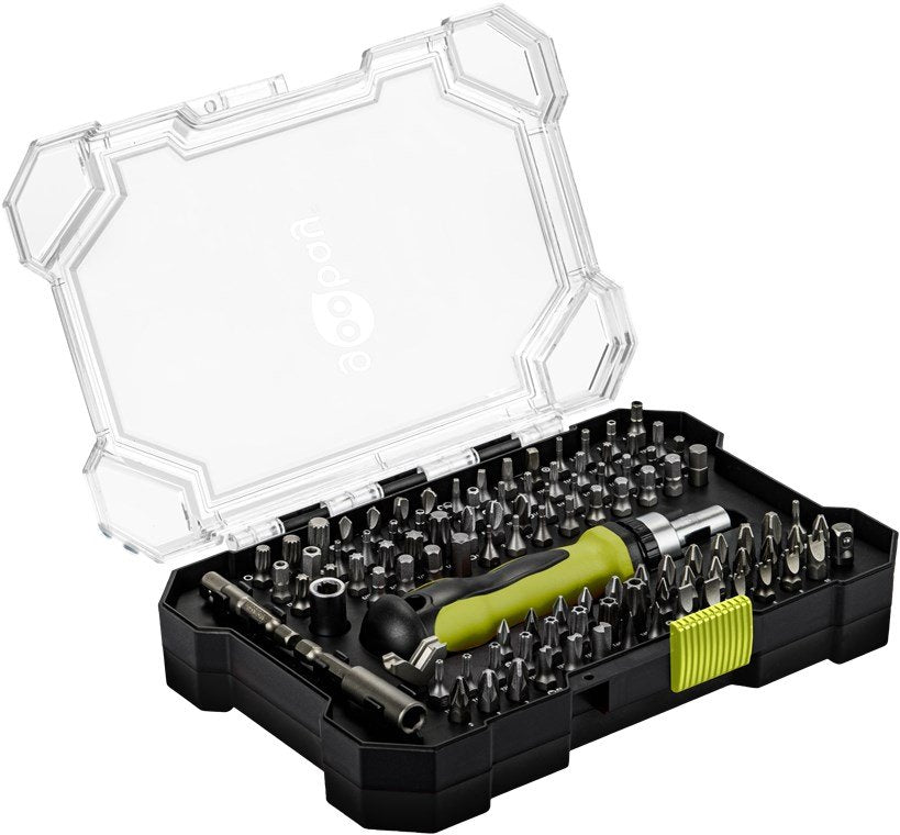 Juego De Destornilladores Con 100 Puntas
 Juego De Herramientas De Acero S2 Para Atornillar, Montar Y Realizar Trabajos