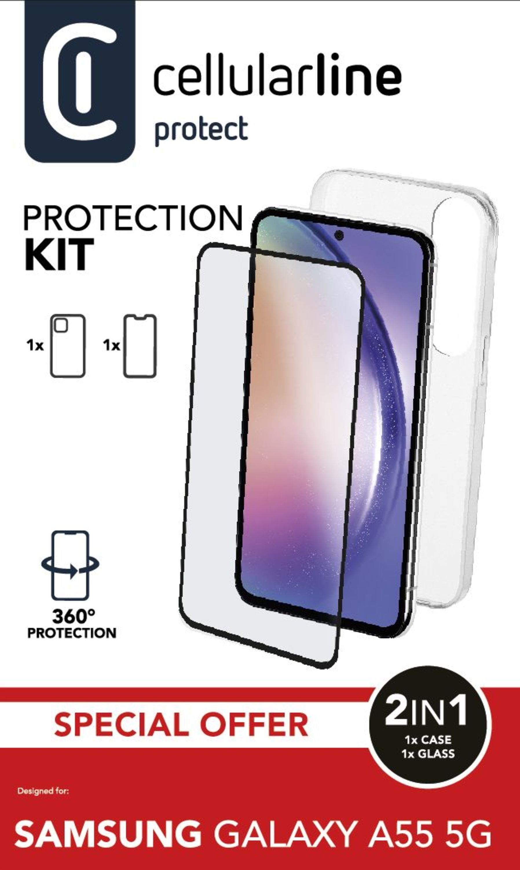 Cellularline Protection Kit Galaxy A55 5g