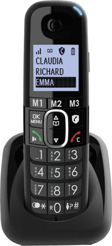 Amplicomms Bigtel 1582 Negro Grosmamentelefon