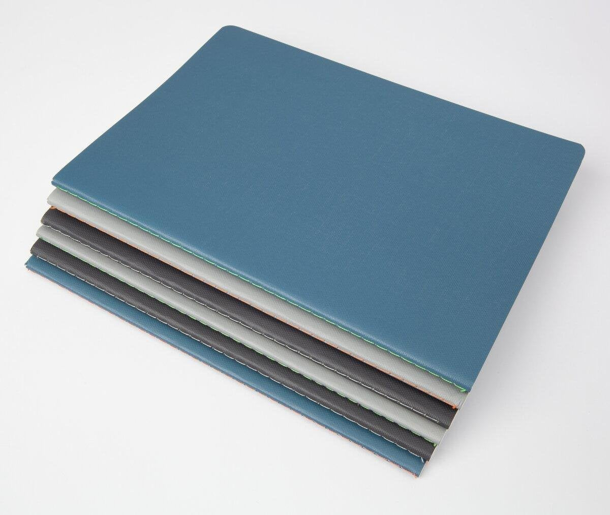 Sigel Notizhefte Linescape Ca. Din A5 Rayado Azul Medio Neon-Orange Softcover - Material De Oficina - A5