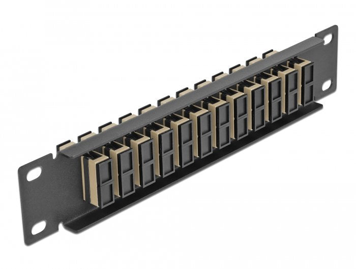 Delock 10? Lwl Patchpanel 12 Port Sc Duplex Beige 1 He Schwarz