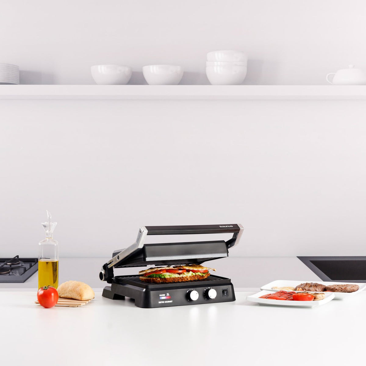Plancha Eléctrica 2 En 1 Taurus Bistro Gourmet De 2600 W