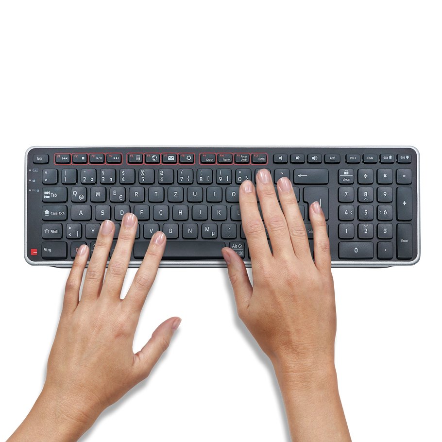 EAN 0743870006856 - Contour Design Balance teclado Oficina USB QWERTZ Alemán Negro imagen 5