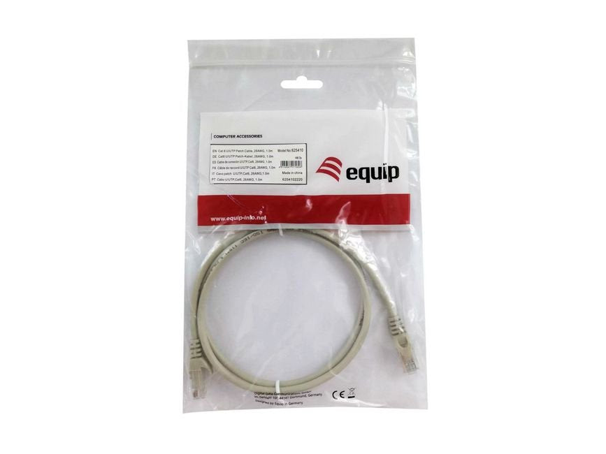 Equip Cable De Red Rj45 Cat6 U/Utp 1m Gris  625410