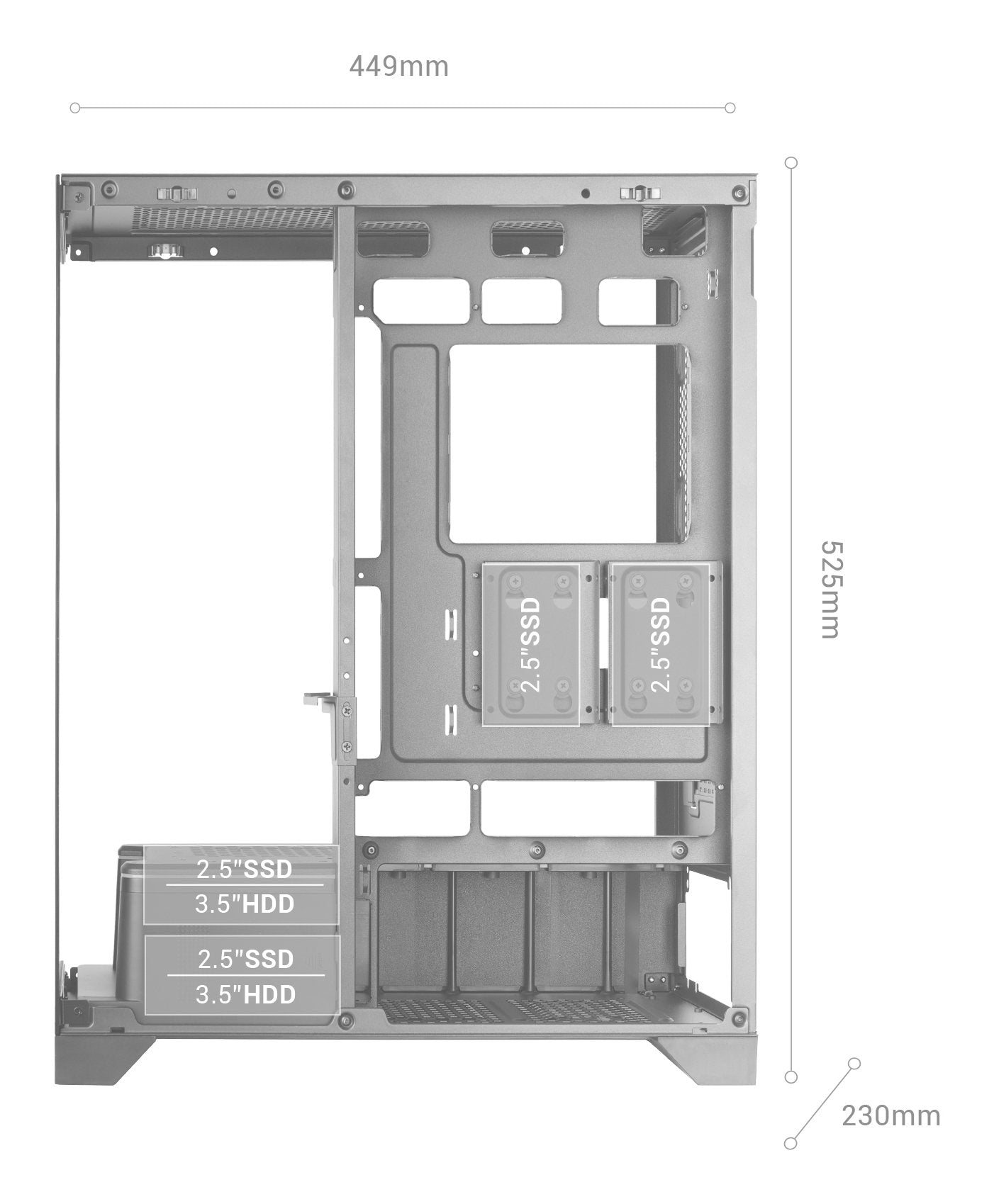 EAN 8435693112983 - Mars Gaming MCPRISMA carcasa de ordenador Midi Tower Negro imagen 7