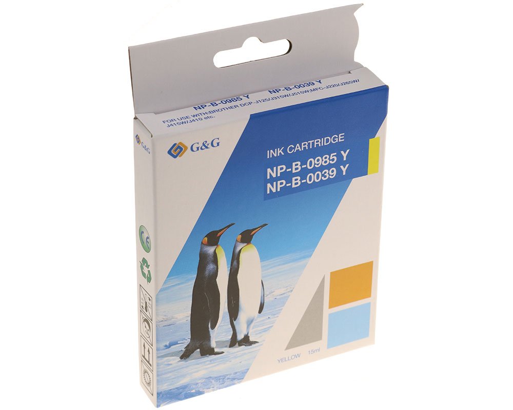 G&G Tintencartucho Compatible Con Brother Lc-985y Amarillo