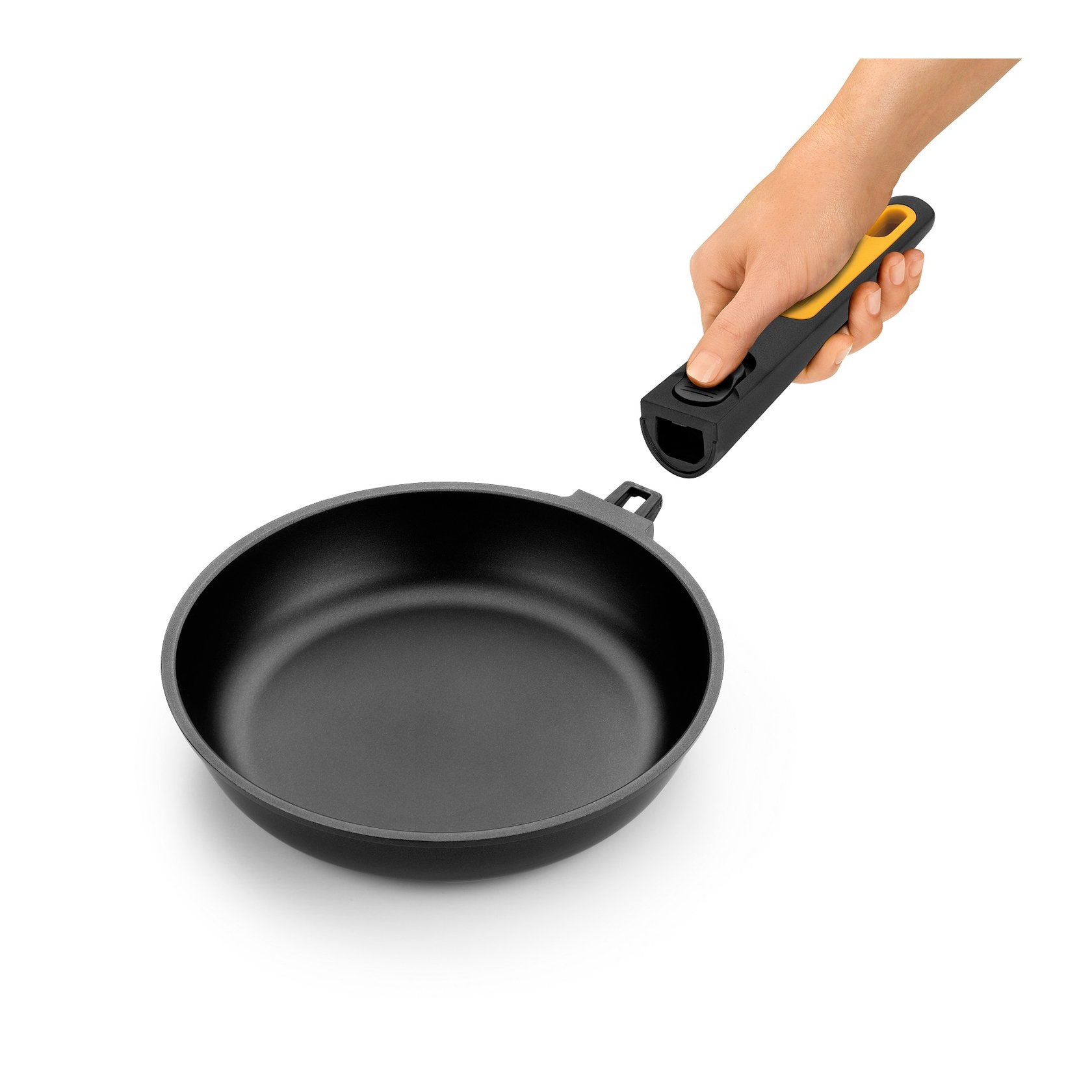 Sartén Fast Click Bra 481224 Ø24cm Espesor 5.5mm Aluminio Fundido Indeformable Teflón Antiadherente Mango Desmontable