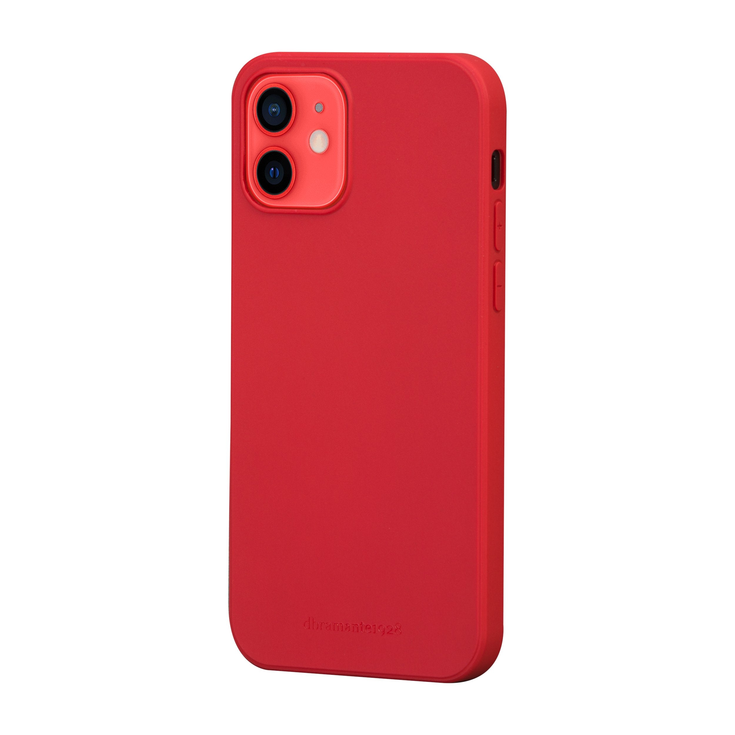 Dbramante1928 Greenland Carcasa Trasera Para Teléfono Móvil A Presión 100 % De Plástico Reciclado Rojo Manzana De Caramelo Para Apple Iphone 12 Mini