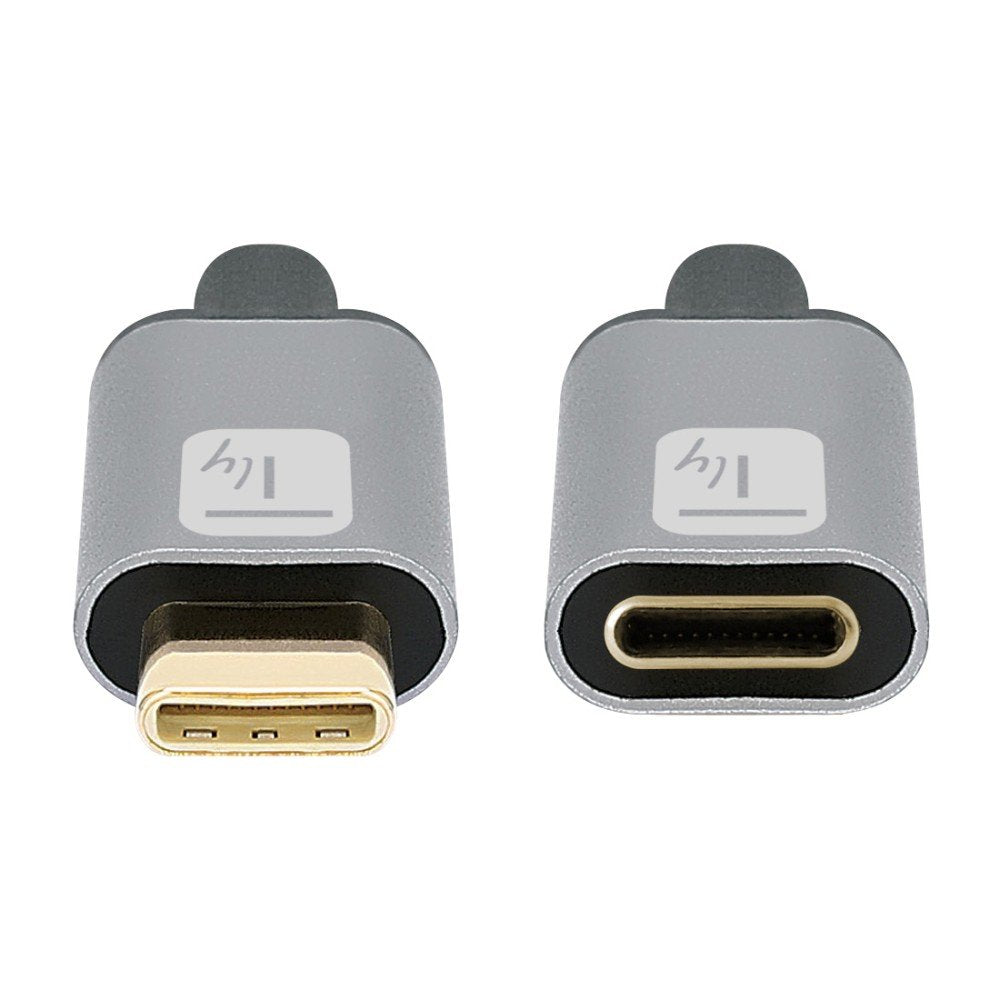 Techly Usb 3.2 Gen 2 Usb-C M F E-Mark Cable 1m Black