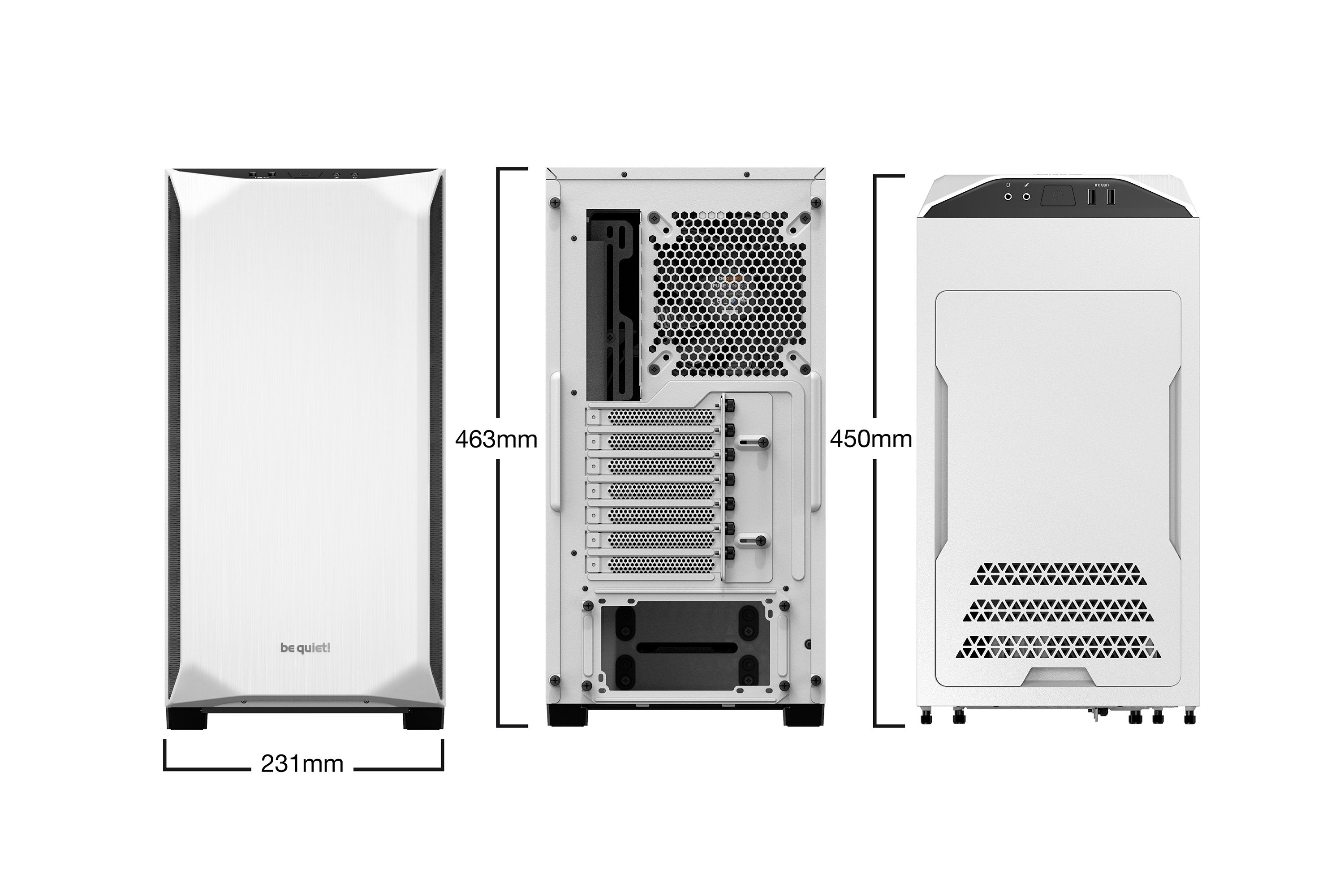 EAN 4260052187838 - be quiet! BG035 carcasa de ordenador Midi Tower Blanco imagen 2