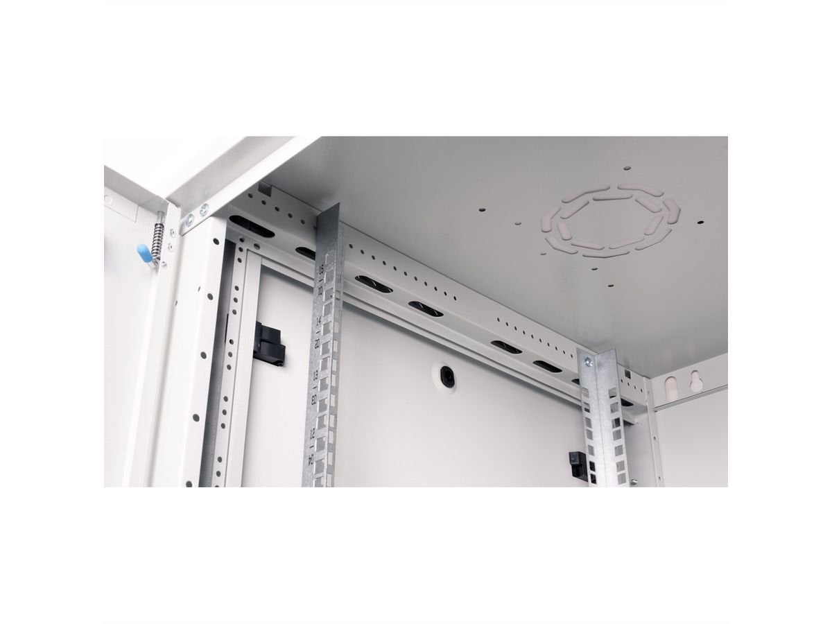 Roline 19-Zoll Wandgehuse Basic Plus 15he, 600x600 Bxt Grau