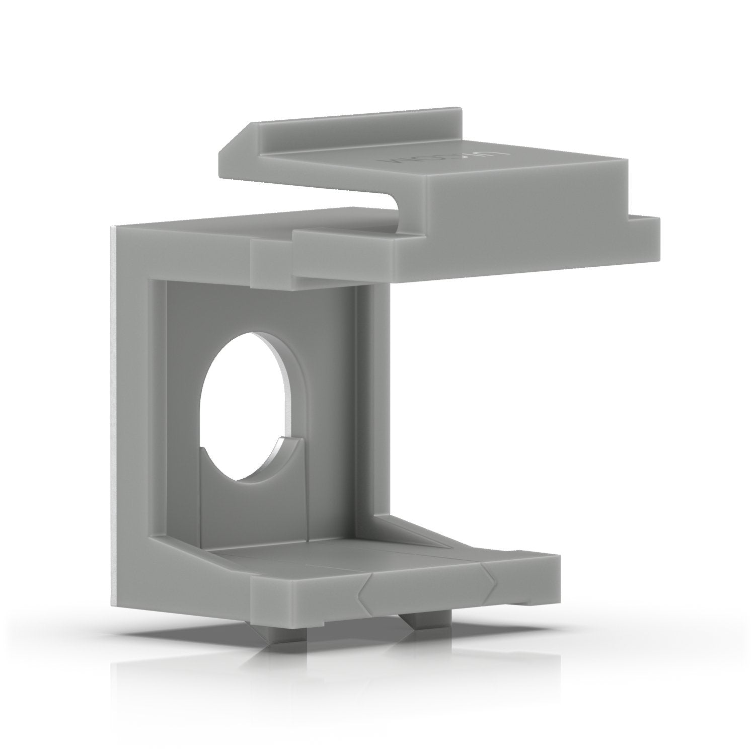 Inserto Ciego De Keystone Ubiquiti Con Pasaje, Paquete De 12, Gris Cubierta, Para Un Panel De Parche Keystone En Blanco De 24 Puertos Uacc-Keystone-Blank-Insert-Th