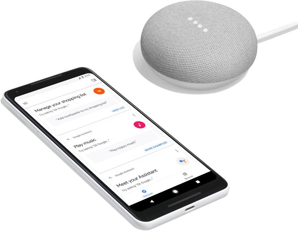 Altavoces   Inteligente Google Home Mini Asistente Gris Tiza