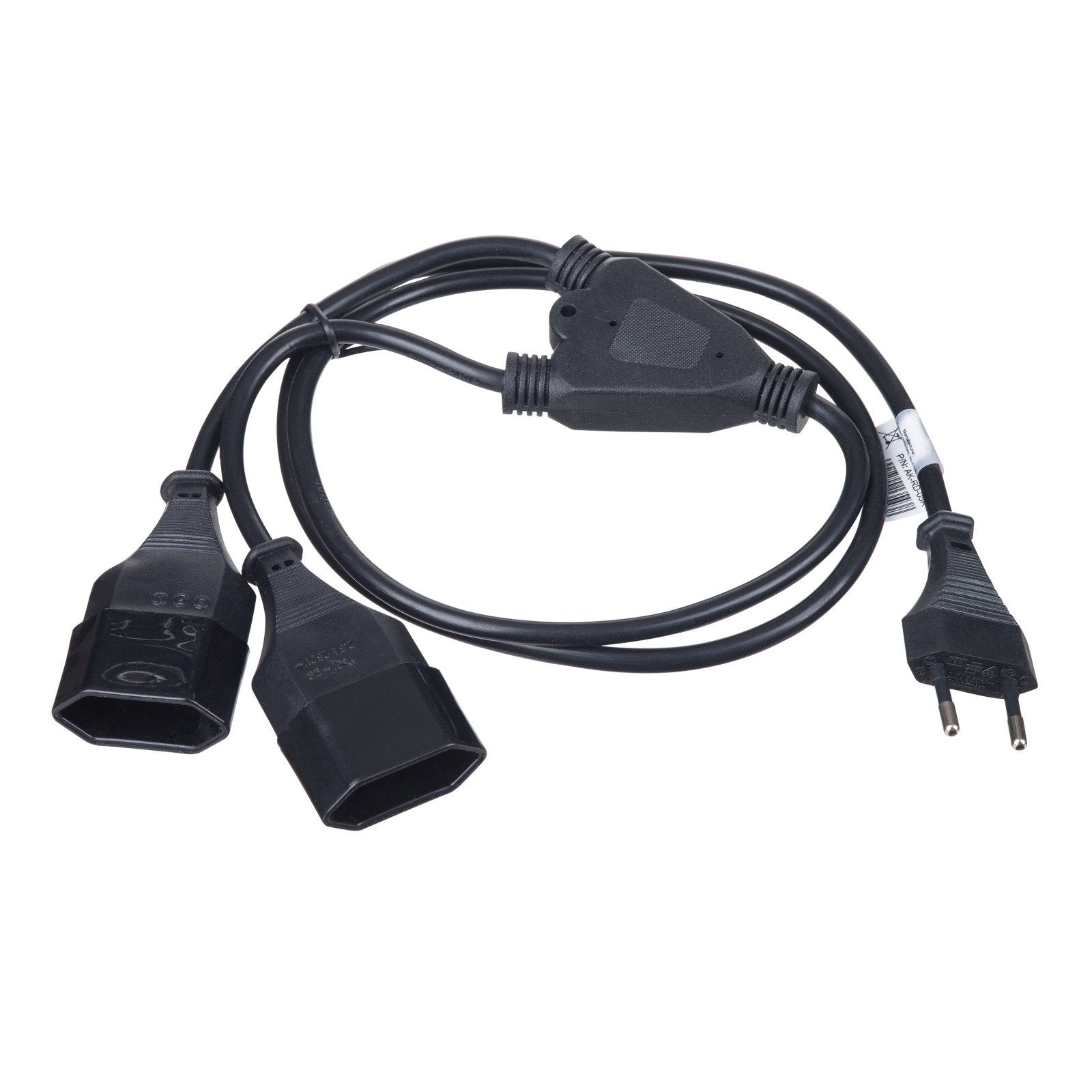 Akyga Ak-Rd-05a Cable De Alimentacion Y Eu Tipo C Plug To 2x Hembra Eu Tipo C Plug 1.2