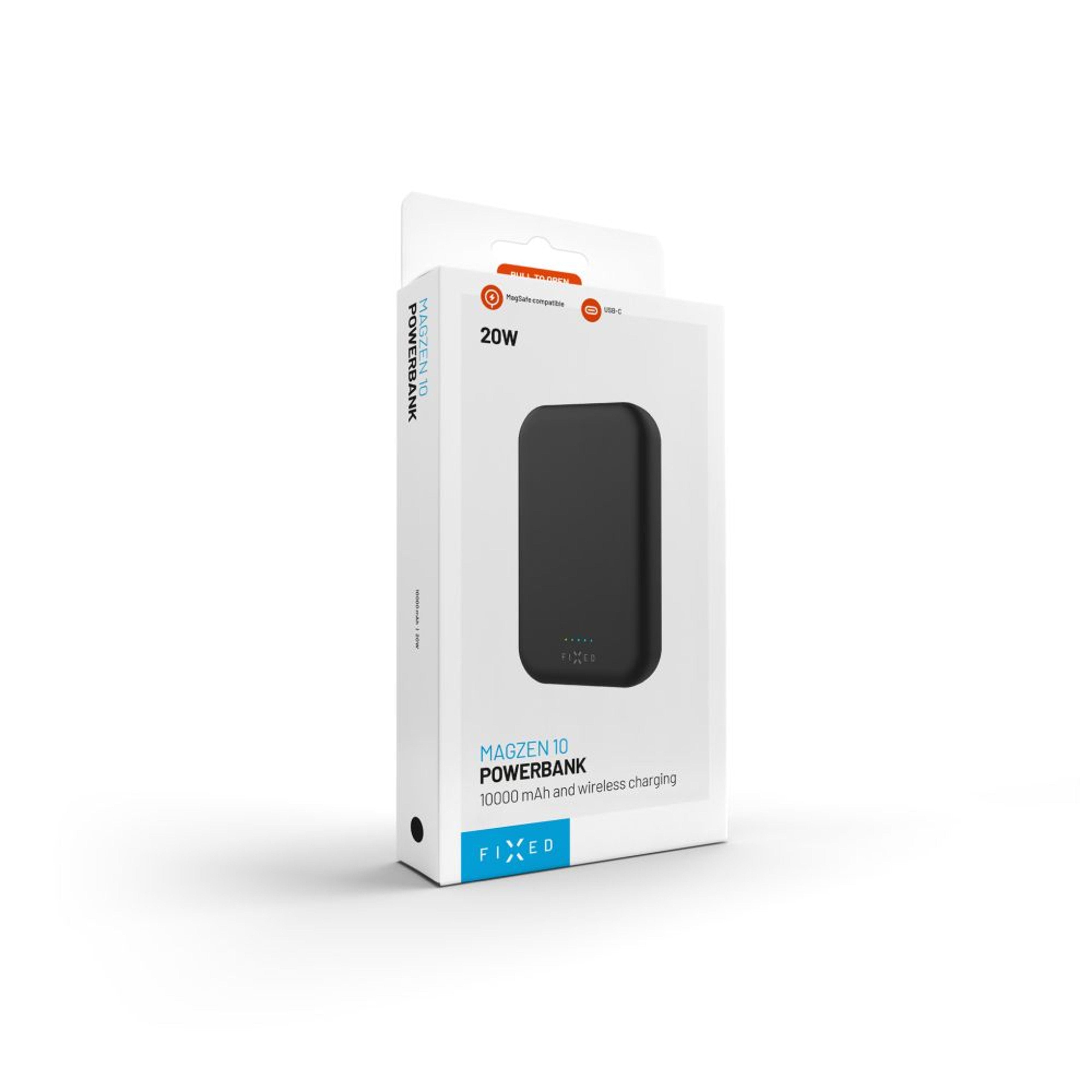 EAN 8591680151721 - FIXED FIXZENM2-10-BK batería externa Polímero de litio 10000 mAh Cargador inalámbrico Negro imagen 4