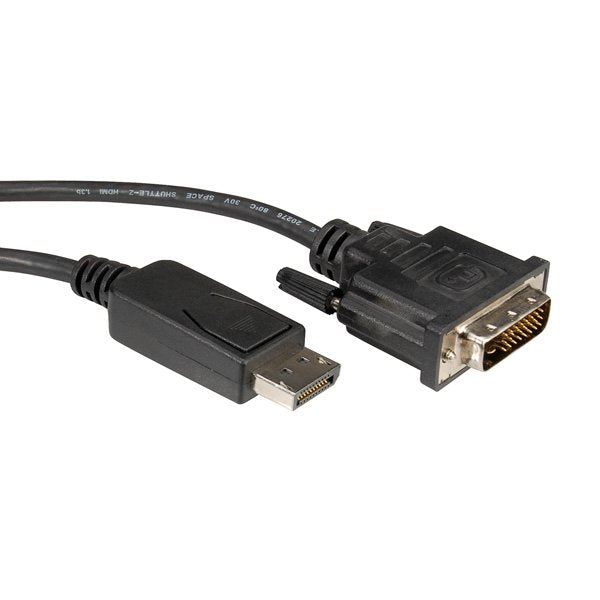 EAN 7611990129799 - ROLINE 11.04.5774 adaptador de cable de vídeo 5 m DisplayPort DVI Negro imagen 2