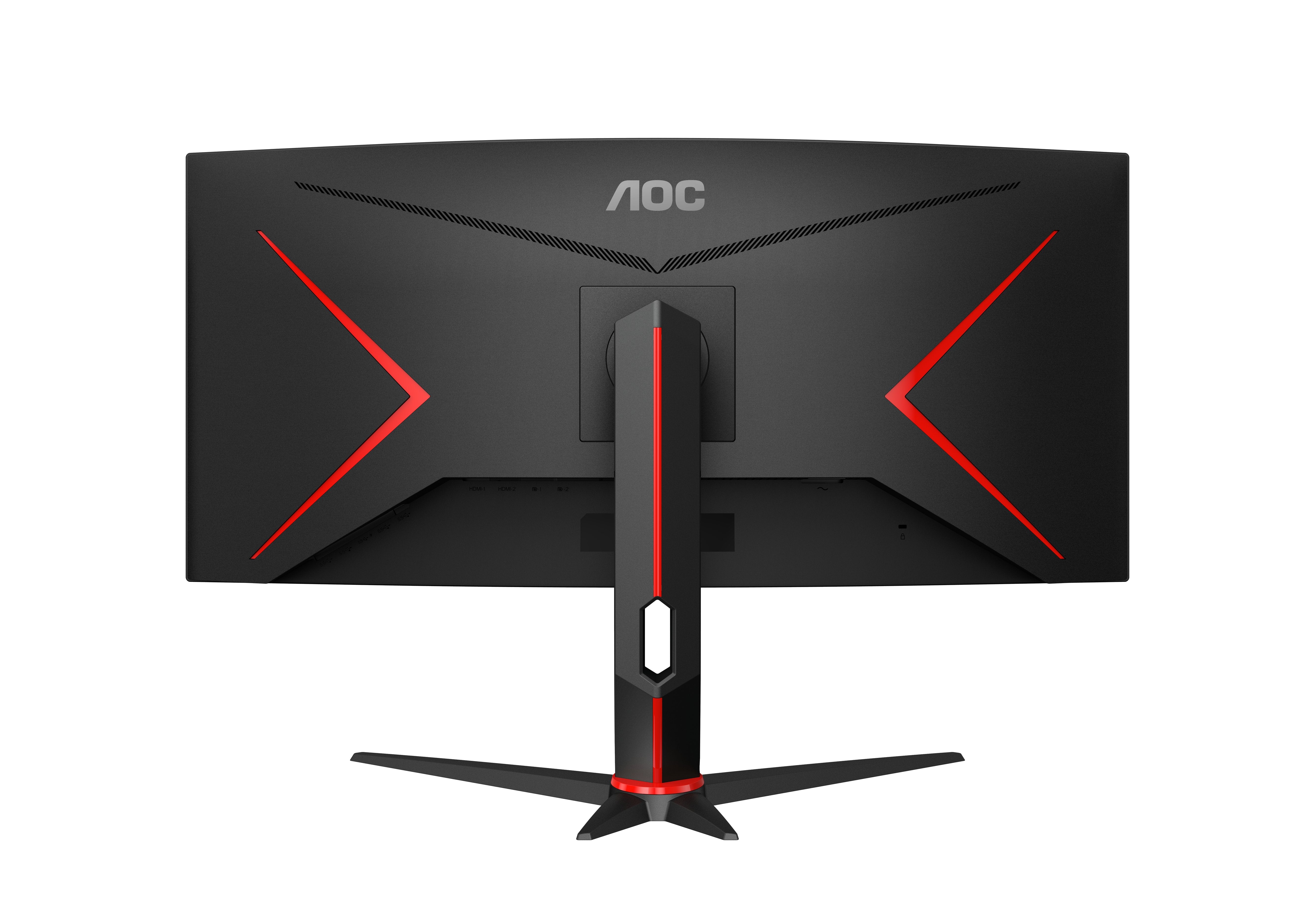 Monitor Aoc Cu34g2xp Bk 34" 3440x1440 Va 180hz High Adjustable Stand Hdr400 Freesync Premium Usb Hub 4x3.0 2xdp 2xhdmi